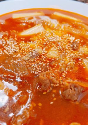 牛肉と玉ねぎのトッポギ☆-レシピのメイン写真