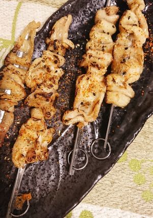 鶏皮塩焼き-レシピのメイン写真