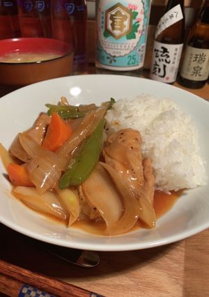 黒酢酢豚✨ピーマン、玉ねぎシャキシャキ!-レシピのメイン写真