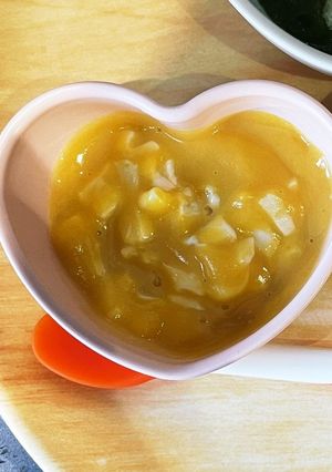 豆腐とかぼちゃ豆乳ポタージュ離乳食〜冷凍-レシピのメイン写真