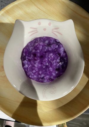 むらさき芋のお粥　離乳食　フリージング-レシピのメイン写真