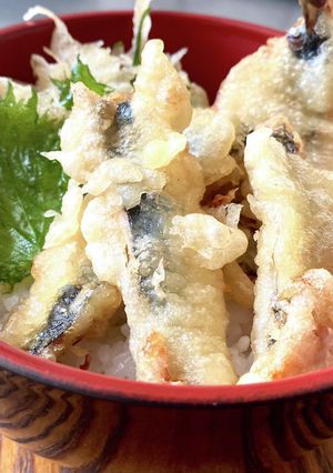 イワシ竜田揚げの天丼-レシピのメイン写真