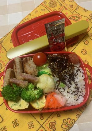 3/9よっちゃん　ミニトンカツお弁当-レシピのメイン写真