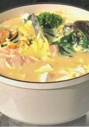味噌クリーム風味いしかり鍋-レシピのメイン写真