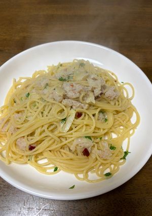 カニのペペロンチーノ-レシピのメイン写真