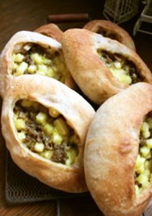根菜キーマカレーのチーズフランス-レシピのメイン写真