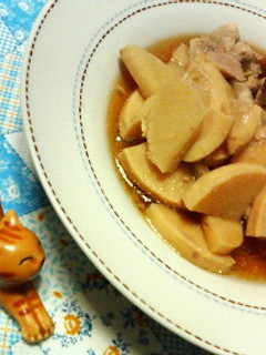 和風✿茹でたけのこと❀豚肉の✿甘辛煮-レシピのメイン写真