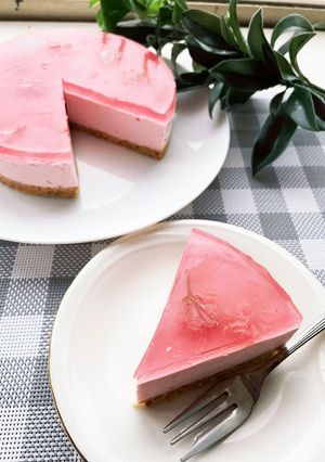 #春色☆桜レアチーズ-レシピのメイン写真