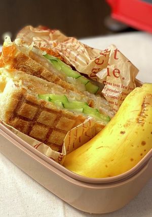 イングリッシュマフィンでホットサンド-レシピのメイン写真