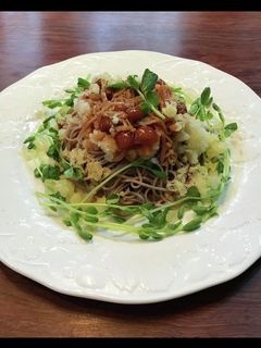 大根おろしとなめ茸の見た目洋風お蕎麦-レシピのメイン写真