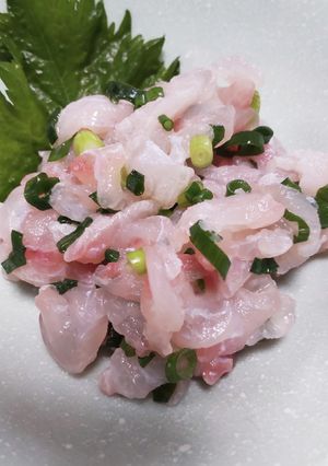 岩塩と酢橘が絶品！白身魚の刺し身♡-レシピのメイン写真