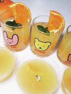 ジュースde簡単!ゼリー風寒天-レシピのメイン写真