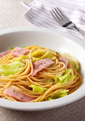 和えるだけ!キャベツのコンソメパスタ-レシピのメイン写真