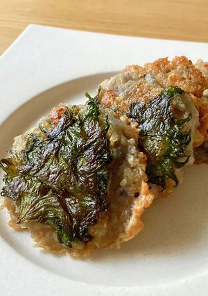 カリモチ食感！蓮根と海老の揚げ焼き-レシピのメイン写真