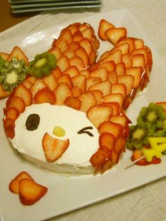 マイメロのデコレーションケーキ♪-レシピのメイン写真