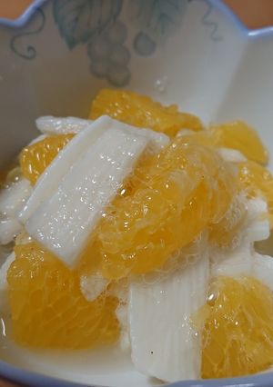 夏みかん入り長芋の浅漬け-レシピのメイン写真