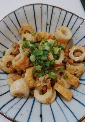 簡単！美味♪納豆とちくわのごま味噌和え♪-レシピのメイン写真