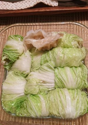 超時短！冷凍餃子の白菜ロール巻くチンだけ-レシピのメイン写真