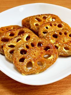 簡単☆れんこんの醤油マヨ焼き-レシピのメイン写真