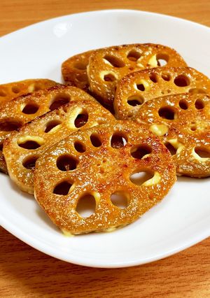 簡単☆れんこんの醤油マヨ焼き-レシピのメイン写真