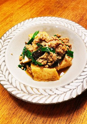 厚揚げと豚ひき肉炒め煮♪ジュワッと旨み☆-レシピのメイン写真
