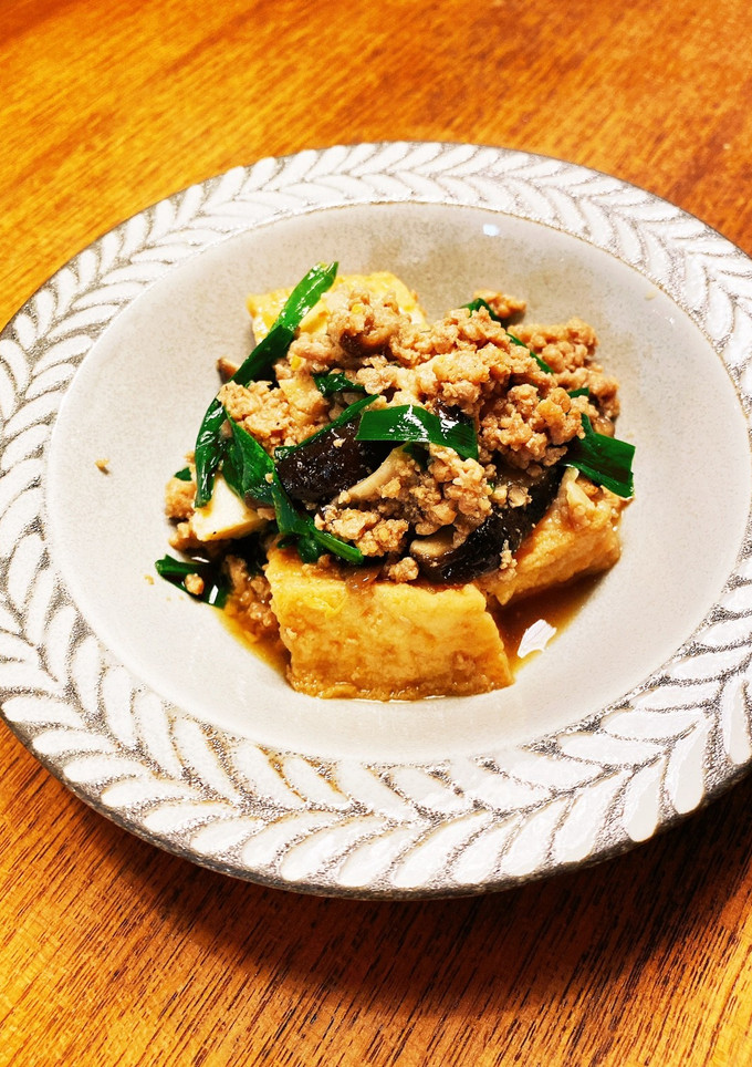 厚揚げと豚ひき肉炒め煮♪ジュワッと旨み☆-レシピのメイン写真