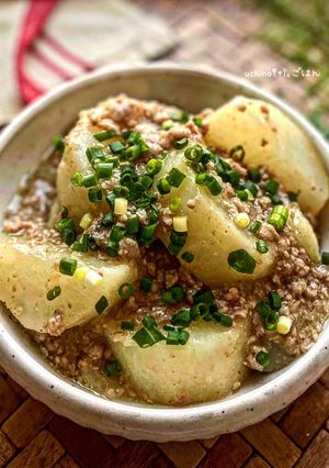 柚子胡椒香る♪大根の味噌そぼろあん-レシピのメイン写真