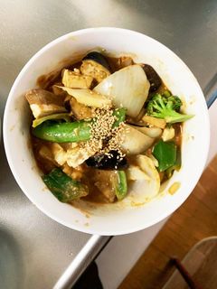 肉無豆腐簡単きな粉コク旨オイ炒味野菜炒め-レシピのメイン写真