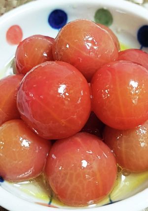 ★低糖質！簡単＊ミニトマト甘酢漬け＊♪-レシピのメイン写真