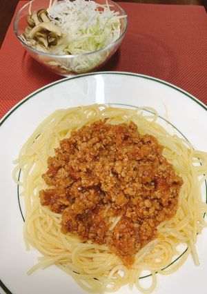 フライパンで作る!シンプルなミートソース-レシピのメイン写真