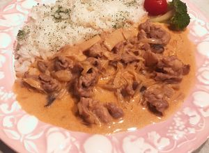 豚こまでも美味しい♡ポークストロガノフ♪-レシピのメイン写真