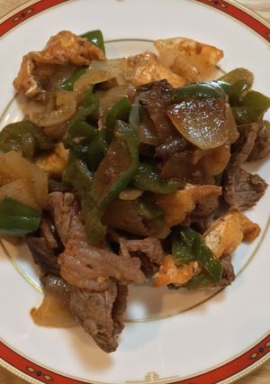 牛肉とピーマンと油揚げの「八宝醤」炒め-レシピのメイン写真