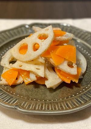 蓮根人参の胡麻酢のもの-レシピのメイン写真