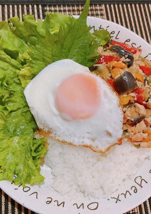 ☆業スー冷凍夏野菜で和風ガパオ風ライス☆-レシピのメイン写真