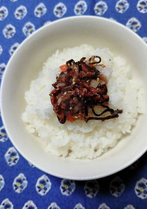 ヨウサマの減塩大根皮と南高梅のふりかけ-レシピのメイン写真