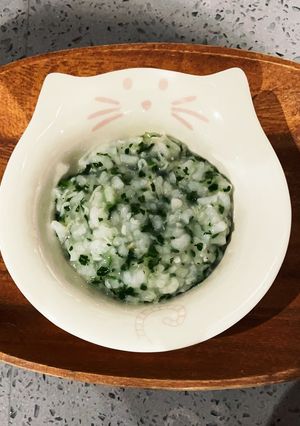 小松菜しらす粥　離乳食〜フリージング-レシピのメイン写真