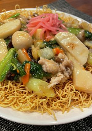 レトルト中華丼アレンジ☆皿うどん-レシピのメイン写真