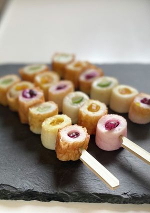簡単おつまみ♪ちくわのカラフル串-レシピのメイン写真