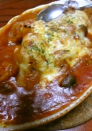 チキンとトマトソースの煮込みグラタン♪-レシピのメイン写真