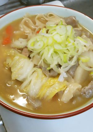 冷蔵庫の残り物で白菜入りヘルシーほうとう-レシピのメイン写真