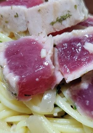 鮪のリングイネ-レシピのメイン写真