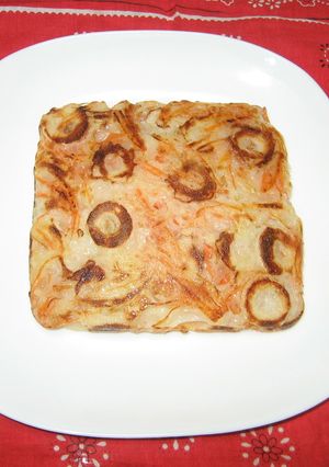 「和風出汁で作ったチジミ-レシピのメイン写真