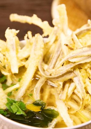はたごんぼのかき揚げうどん【食遺産】-レシピのメイン写真