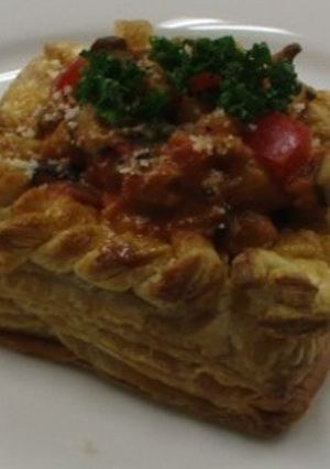 しいたけと夏野菜のトマトパイ-レシピのメイン写真