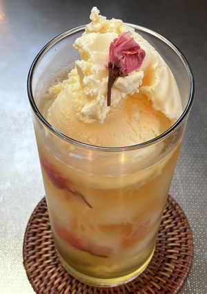 桜ティー・フロート-レシピのメイン写真