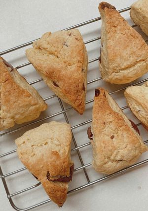 ポリ袋で作れる！簡単チョコスコーン-レシピのメイン写真
