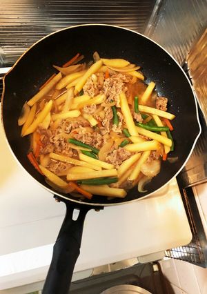 簡単肉じゃが風炒め煮-レシピのメイン写真