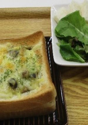 たっぷりきのこパンdeグラタン-レシピのメイン写真