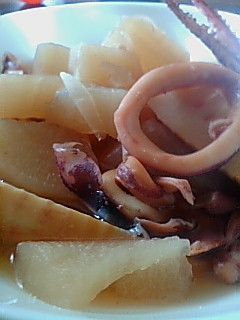 大根とイカと筍の煮物-レシピのメイン写真