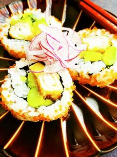 エビフライとアボカドのロール寿司-レシピのメイン写真